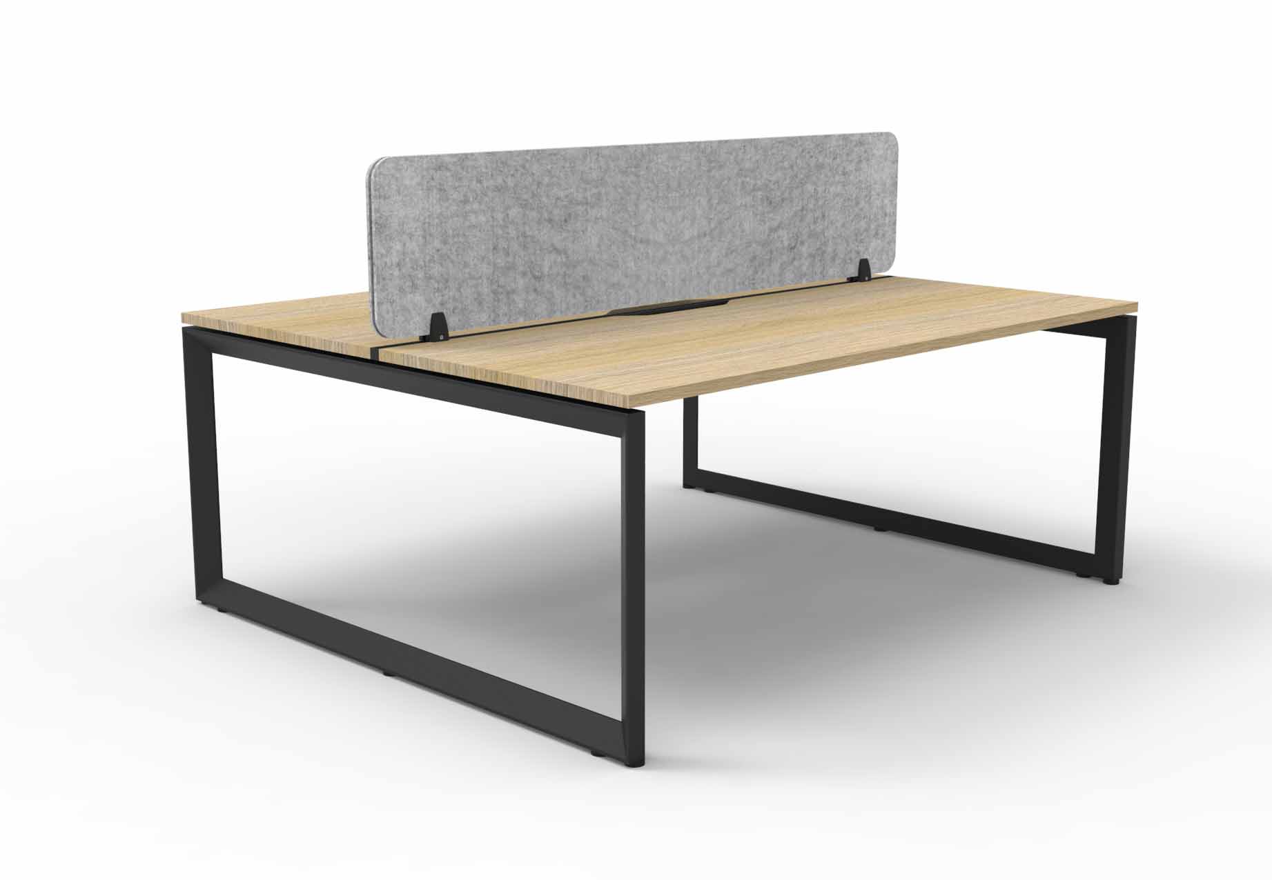 Loop 2 Person Double Sided Workstation - with Eco Screen
